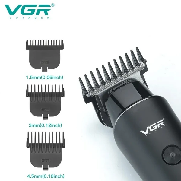VGR V‑937 Professional Series: Rechargeable Hair Trimmer with Stainless Steel Blade - Image 3