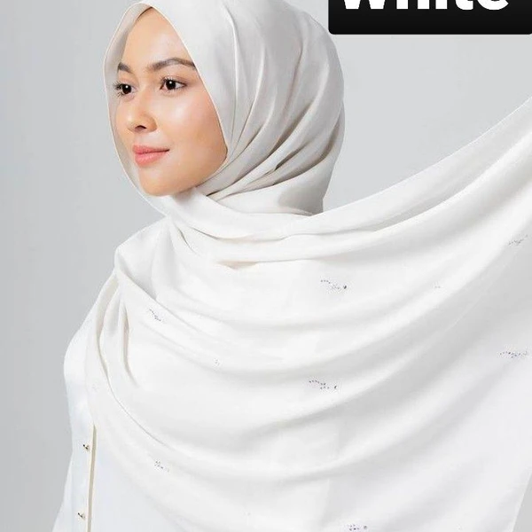 WeaScarf – Soft Jersey Orna & Hijab for Women White