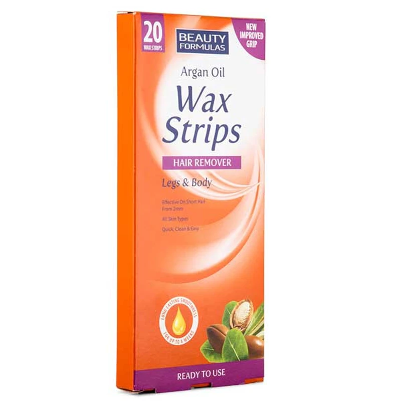 Beauty Formulas wax strips Argan oil (20wax)