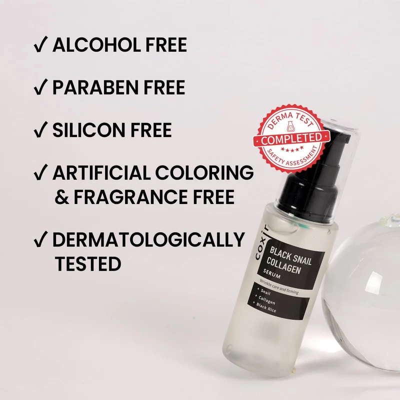 Coxir Black Snail Collagen Serum (50ml) - Image 6