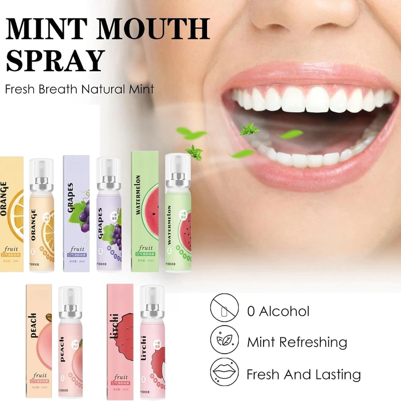 BOAE Mouth Spray Fruity Oral Spray Remove Bad Breath (20ml) - Image 3