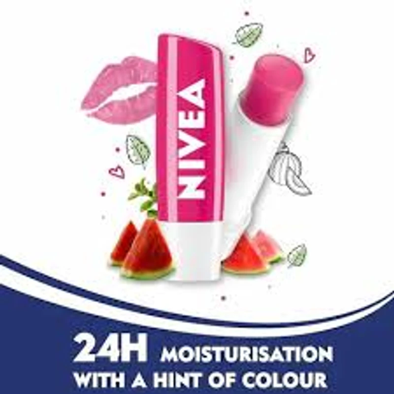 NIVEA Watermelon Shine Lip Balm (4.8gm) - Image 6