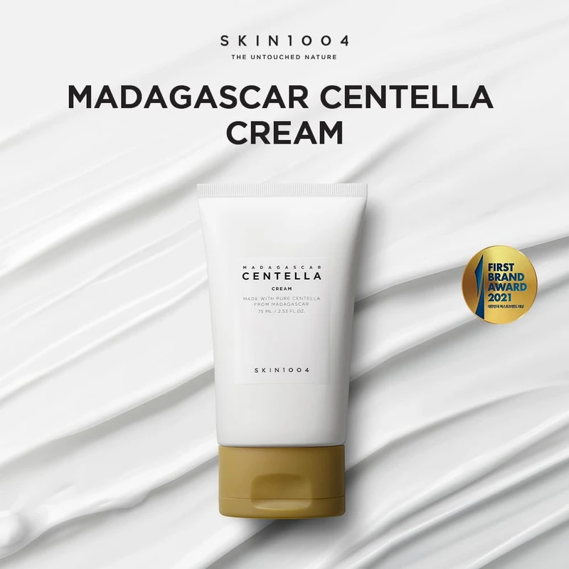 SKIN1004 Madagascar Centella Cream. Organic Ingredients Moisturizing Brightening Wrinkle Care (75ML)