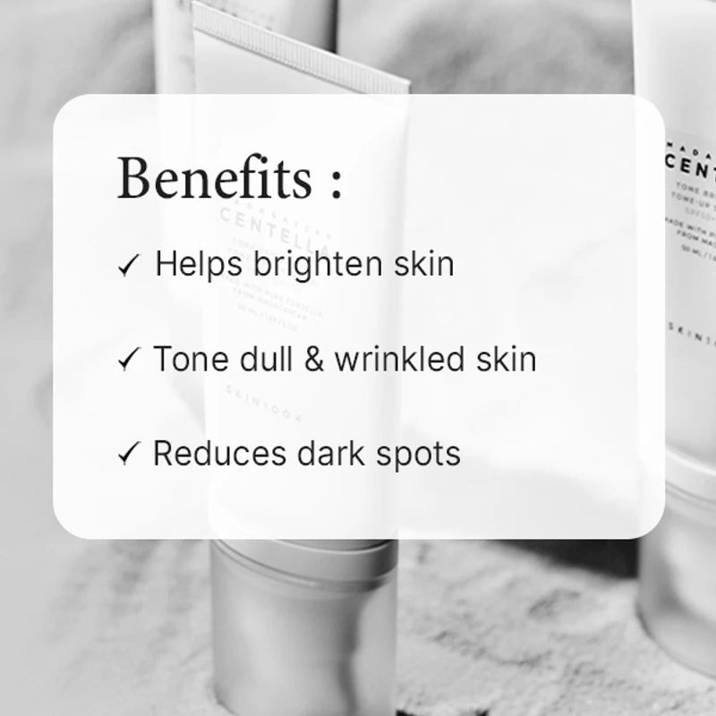 SKIN1004 Madagascar Centella Tone Brightening Tone Up Sunscreen (50ml) - Image 7