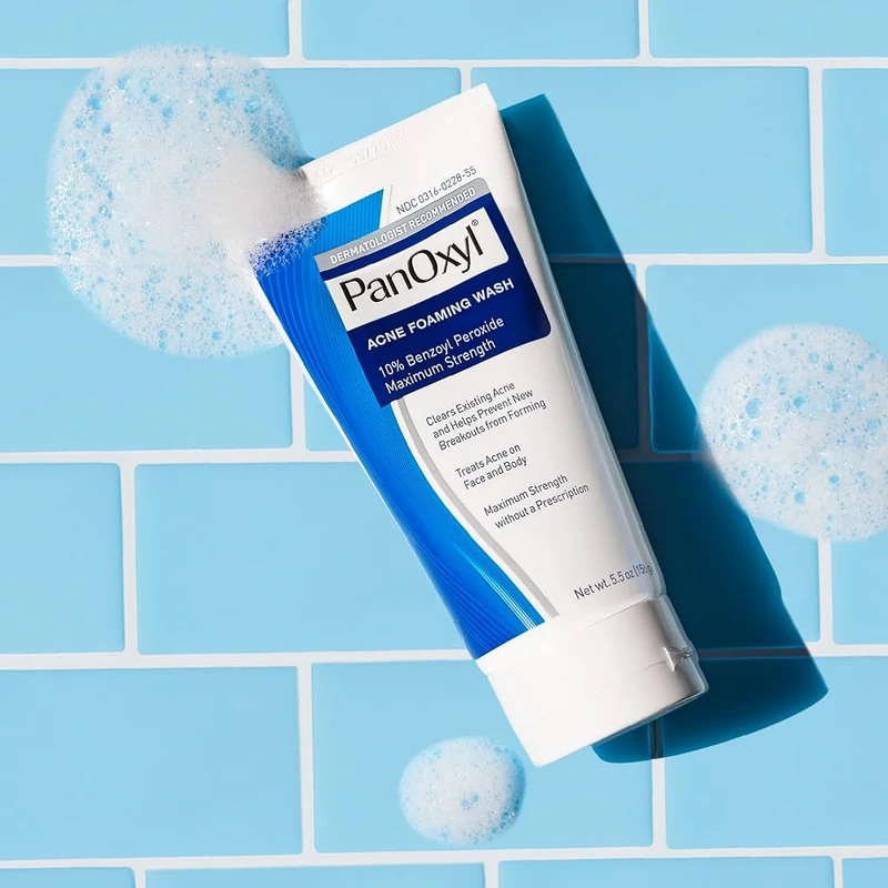 PanOxyl Acne Foaming Wash 10% Benzoyl Peroxide (face & body) 156gm - Image 6