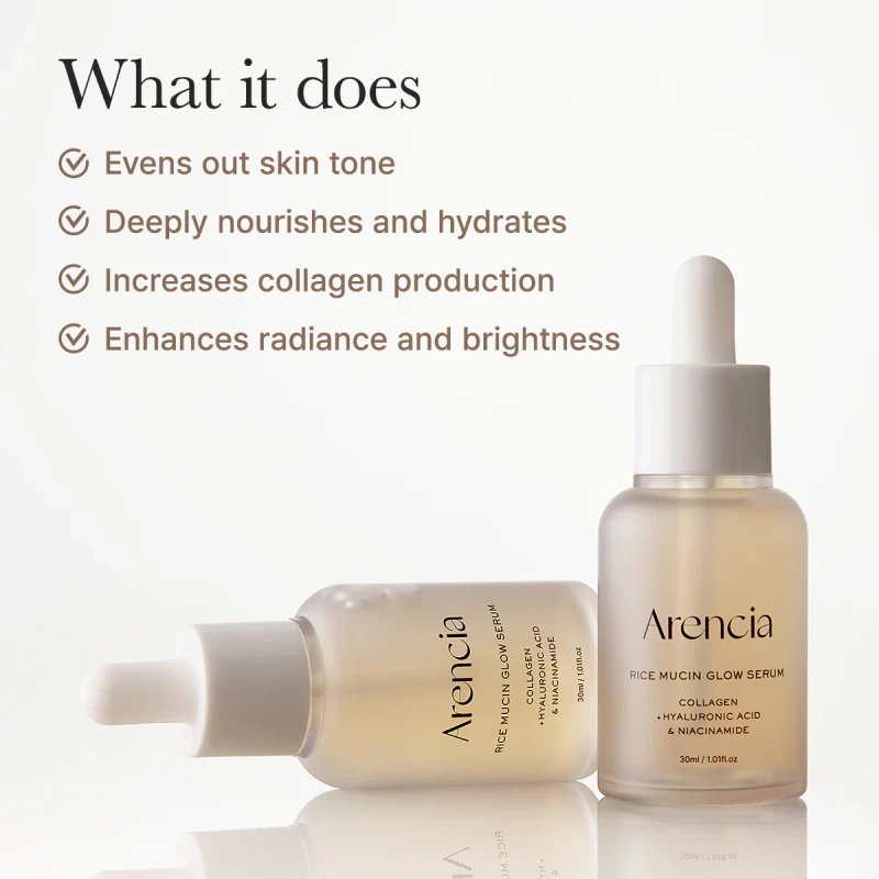Arencia Rice Mucin Glow Serum 8 (30ml) - Image 4