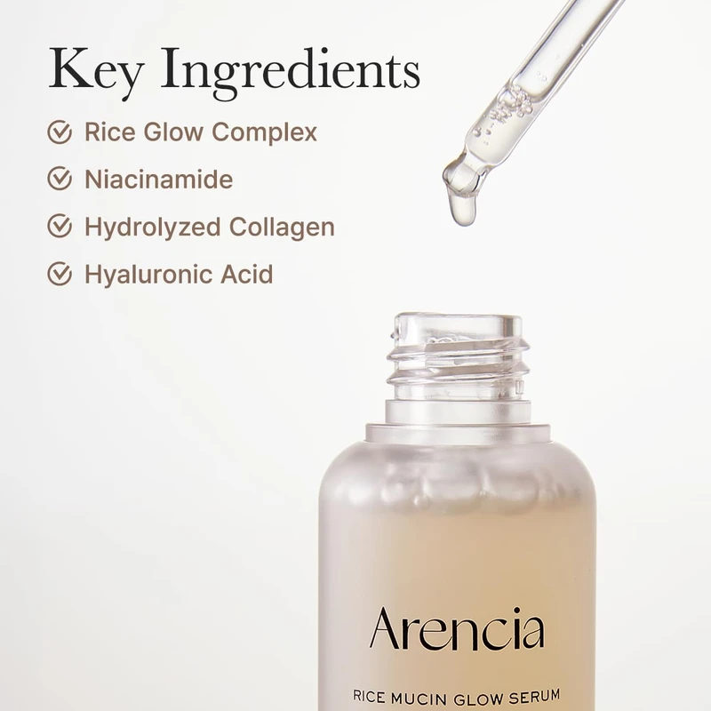 Arencia Rice Mucin Glow Serum 8 (30ml) - Image 5
