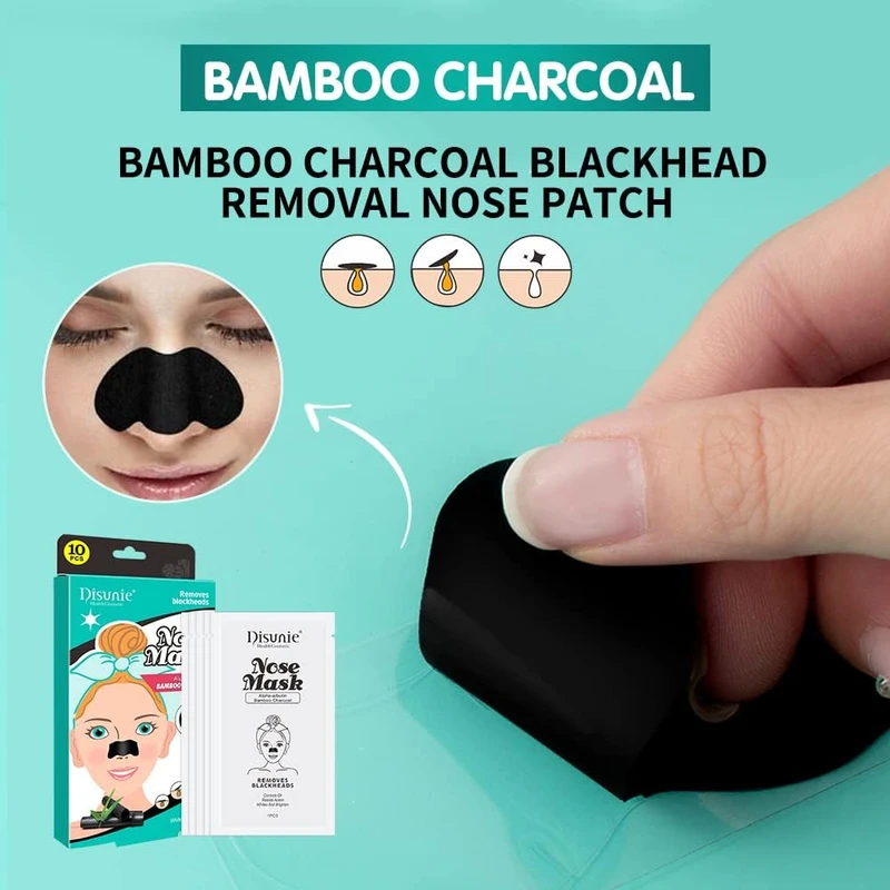 Disunie nose masks Bamboo charcoal (10pcs) - Image 4