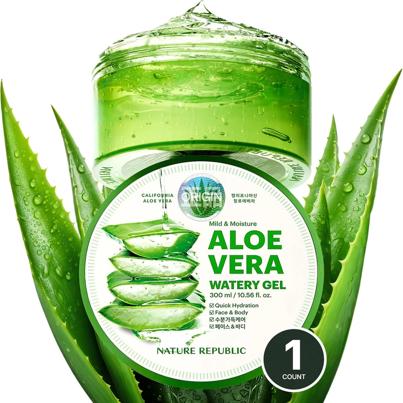Nature Republic's 92% Soothing & Moisture Aloe Vera Gel (300ml)