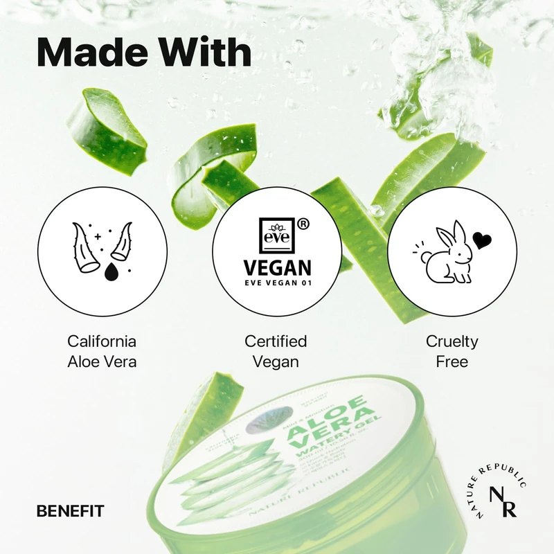 Nature Republic's 92% Soothing & Moisture Aloe Vera Gel (300ml) - Image 3
