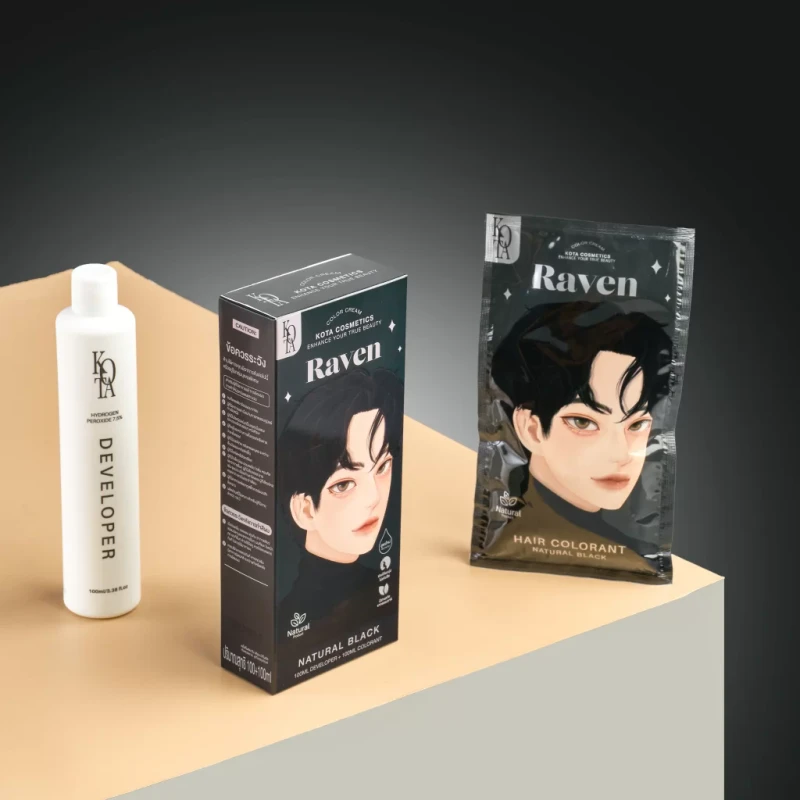 KOTA Hair Color Raven (Natural Black) - Image 3
