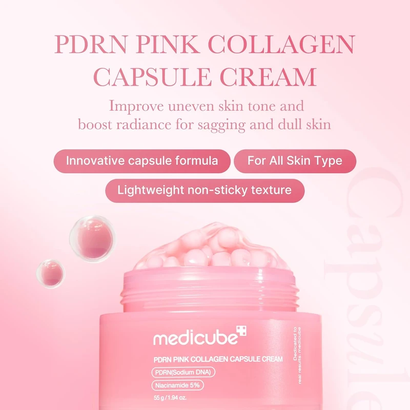 Medicube PDRN Pink Collagen Capsule Cream (55gm) - Image 3