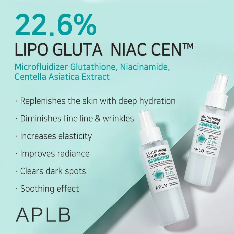 APLB Glutathione Niacinamide Mist Essence (105ml) - Image 3