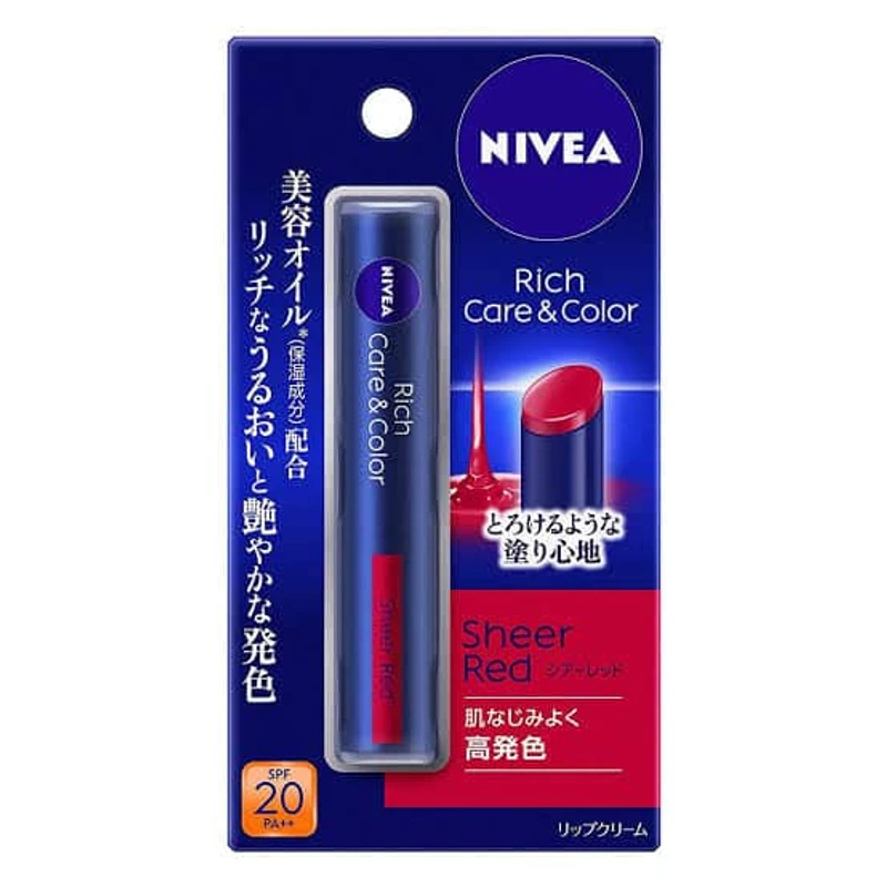 Nivea Rich Care & Coloring Lip Cream-Sheer Red