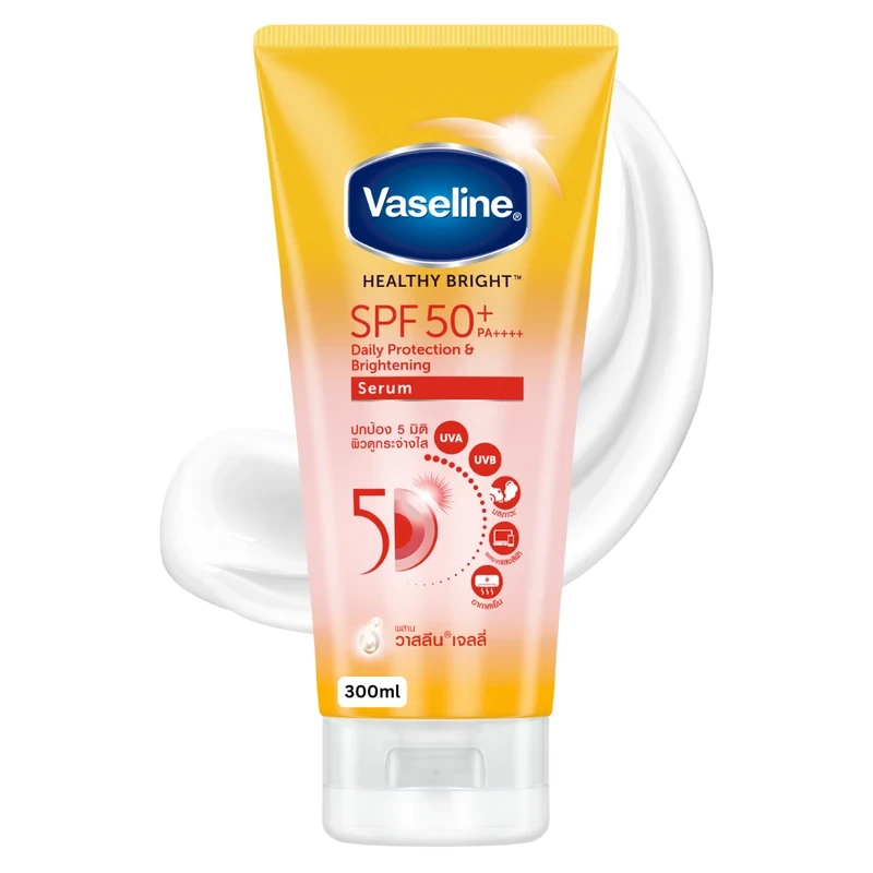 Vaseline Healthy Bright SPF 50+ PA++++ Daily Protection & Brightening Serum Sunscreen (70ml)