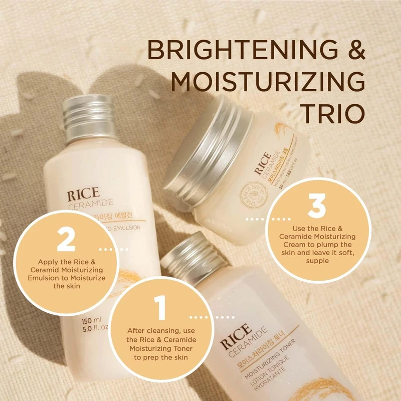 The Face Shop Rice & Ceramide Moisturizing Cream (50ml) - Image 5