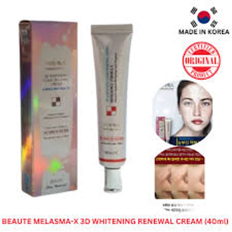 Beaute Melasma-X 3D Whitening Clinic Renewal Cream (40ml) - Image 5