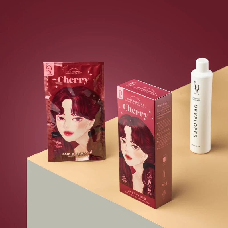 KOTA Hair Color Cherry Red - Natural Permanent - Image 3