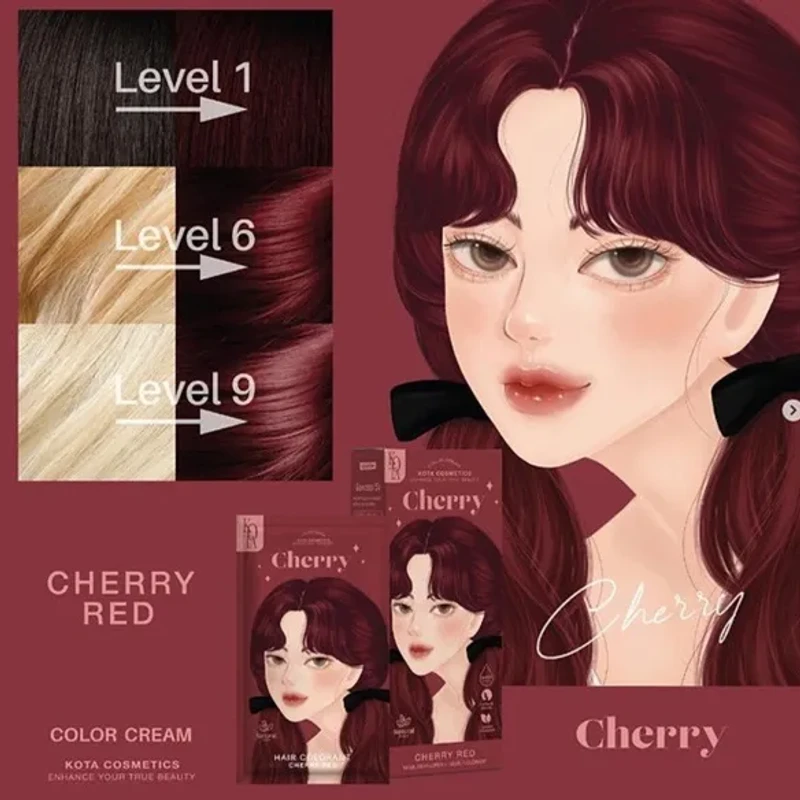 KOTA Hair Color Cherry Red - Natural Permanent - Image 4