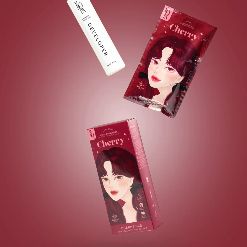 KOTA Hair Color Cherry Red - Natural Permanent - Image 5