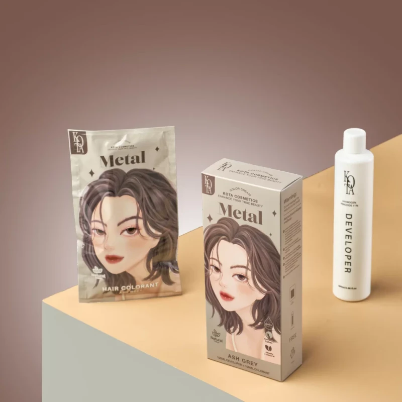 KOTA Hair Color Metal (Ash Gray) - Image 3