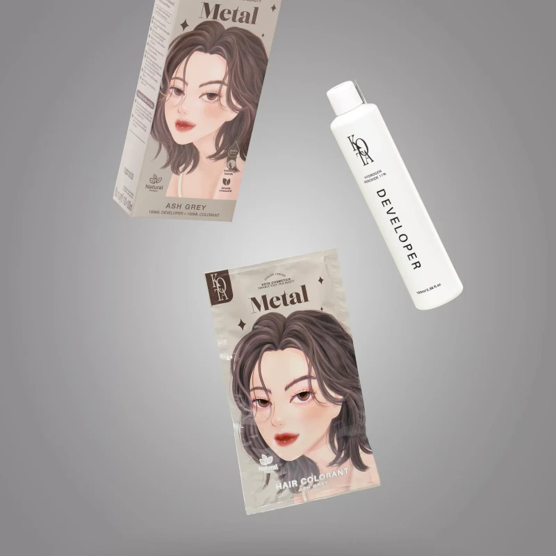 KOTA Hair Color Metal (Ash Gray) - Image 5