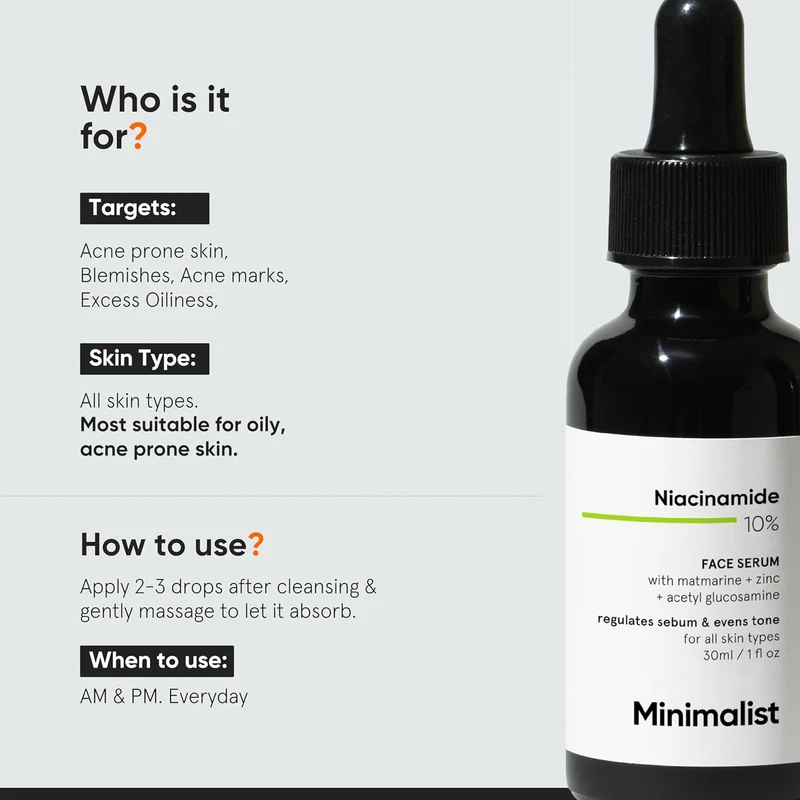 Minimalist 10% Niacinamide Face Serum (30ml) - Image 3