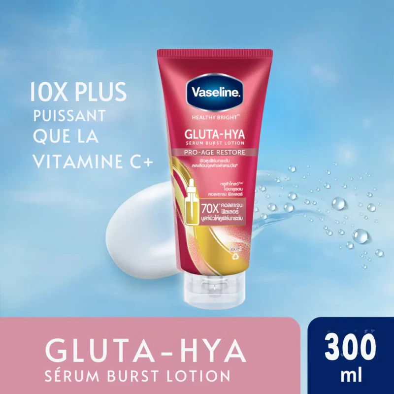 Vaseline Gluta-Hya 70x Serum Burst Lotion - Pro Age Restore (300ml)