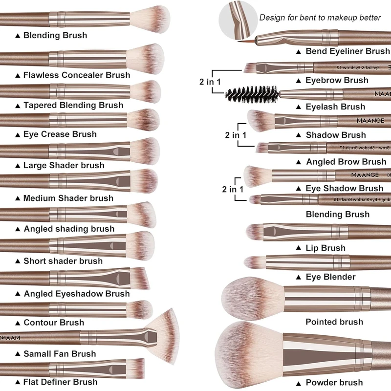 Make up Brushes, (20 Pcs) - Image 4