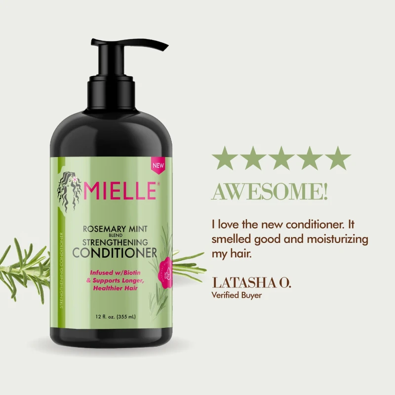 Mielle Rosemary Mint Strengthening Conditioner (355ml) - Image 5