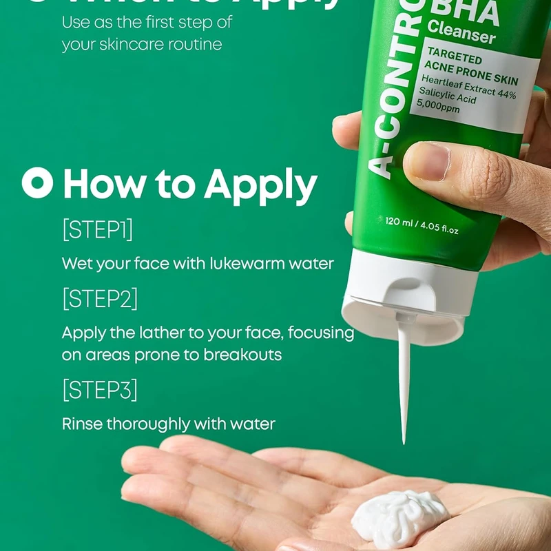 NINELESS A-Control Heartleaf & BHA Cleanser (120ml) - Image 6