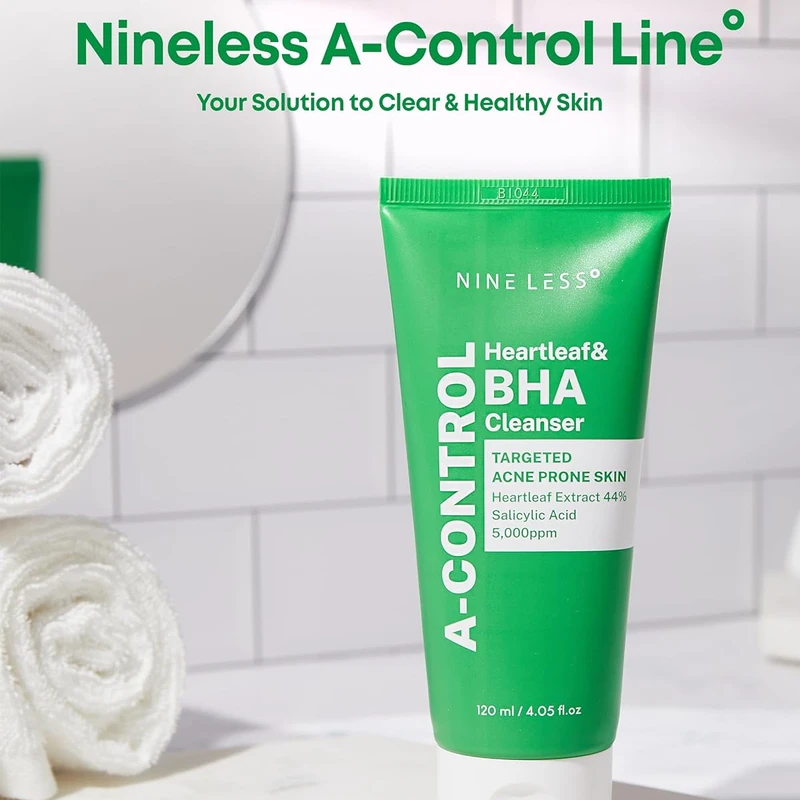 NINELESS A-Control Heartleaf & BHA Cleanser (120ml) - Image 7