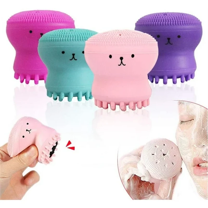 Octopus Silicone Face Cleansing Brush (Random color)