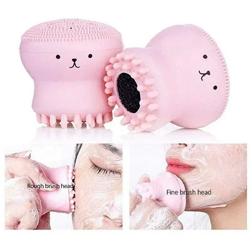 Octopus Silicone Face Cleansing Brush (Random color) - Image 4