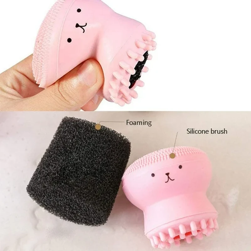 Octopus Silicone Face Cleansing Brush (Random color) - Image 6