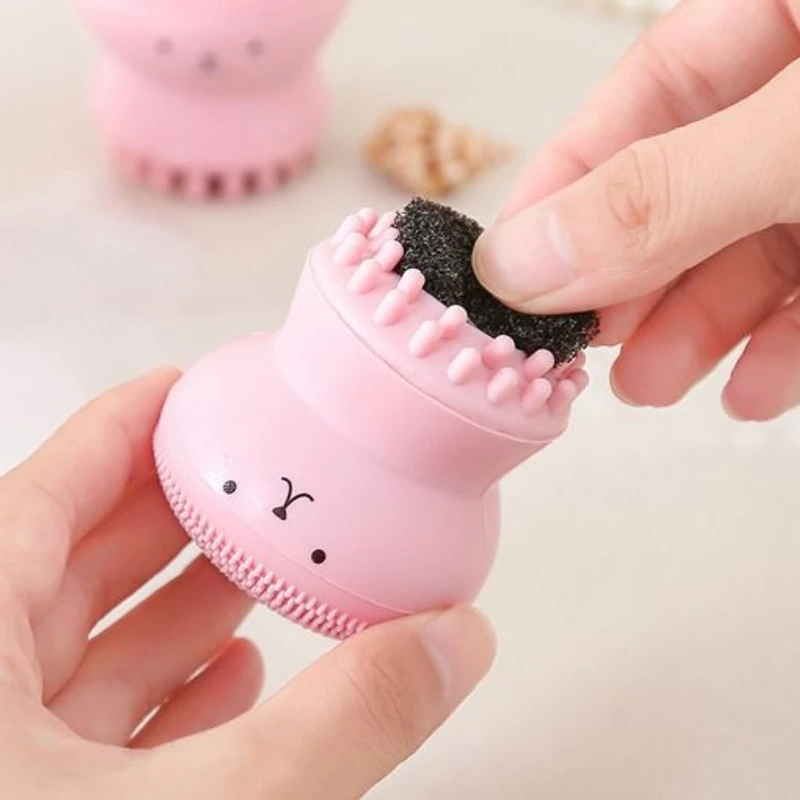 Octopus Silicone Face Cleansing Brush (Random color) - Image 9