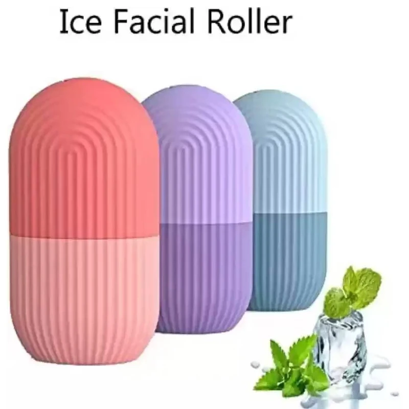 Reusable Beauty Ice Facial Roller Random Color 1 Pcs