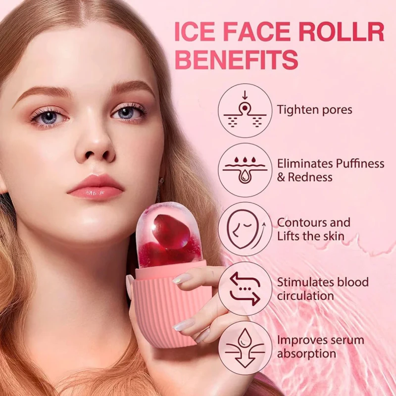 Reusable Beauty Ice Facial Roller Random Color 1 Pcs - Image 4