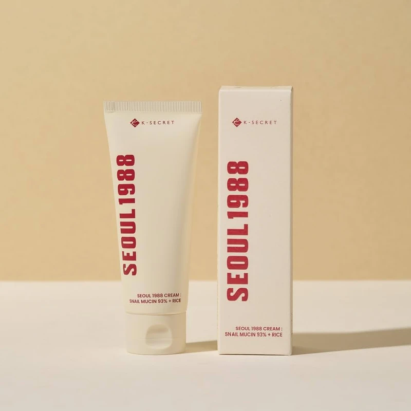 K-SECRET SEOUL 1988 Cream : Snail Mucin 93% + Rice (100ml)