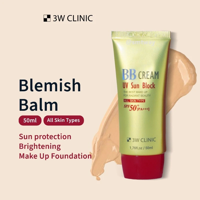 3W Clinic BB cream with SPF 50+ PA+++ (50ml)