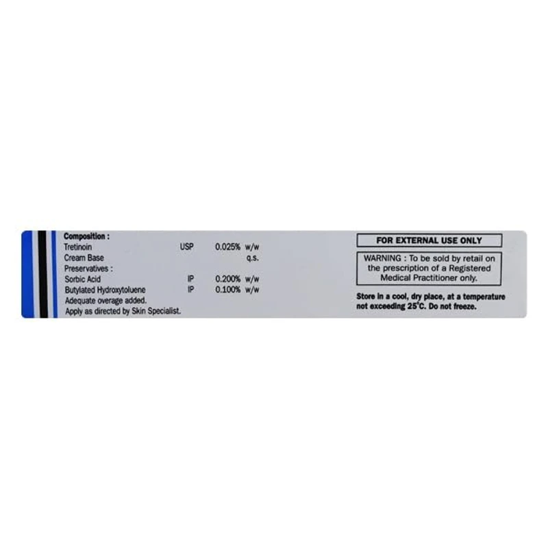 Tretinoin Tretin 0.025% Cream USP (30gm) - Image 4