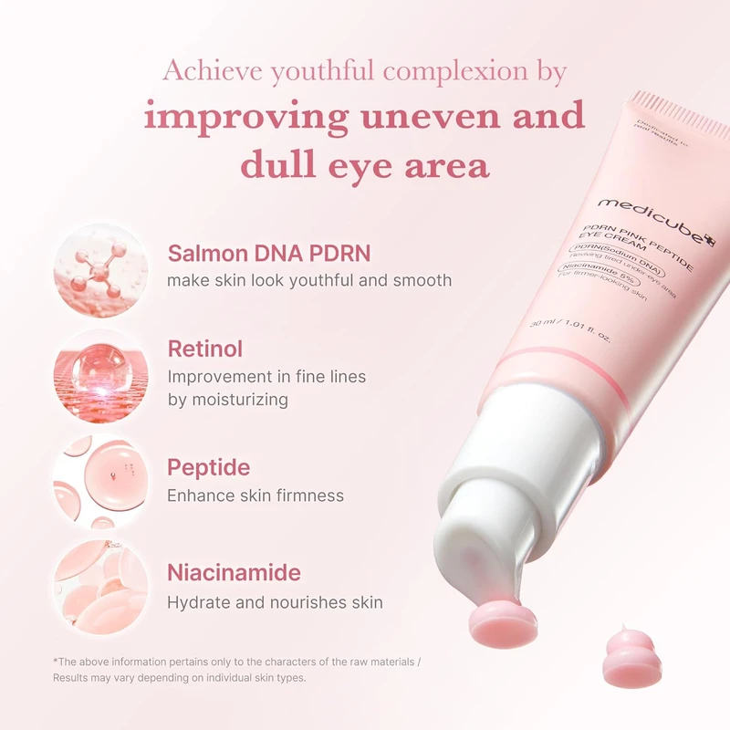Medicube Salmon DNA PDRN Pink Peptide Eye Serum - Image 5