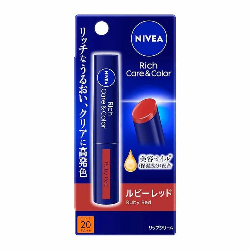 Nivea Rich Care & Coloring Lip Cream-Ruby Red