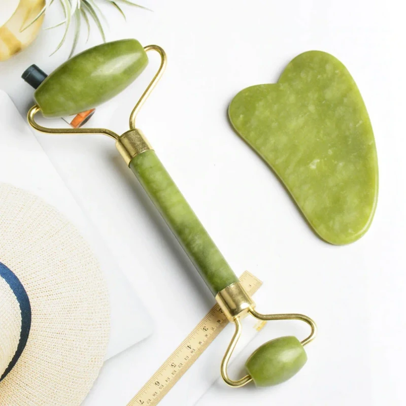 White birch beauty jade beauty wheel + Gua Sha