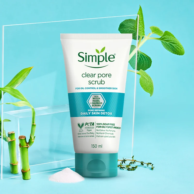 Simple Daily Skin Detox Clear Pore Scrub (150ml) - Image 3