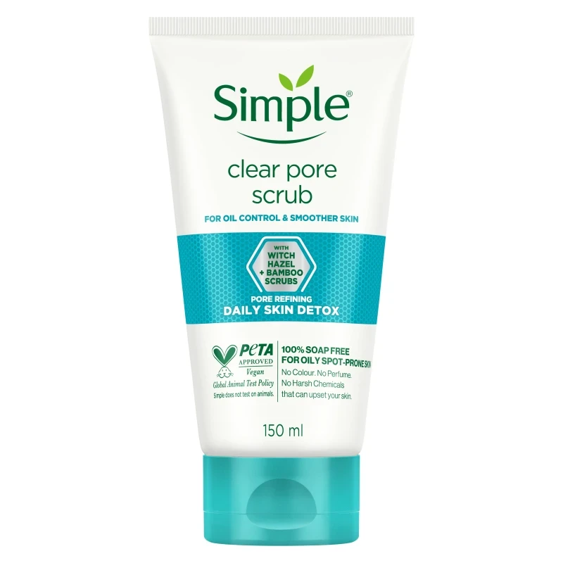 Simple Daily Skin Detox Clear Pore Scrub (150ml)