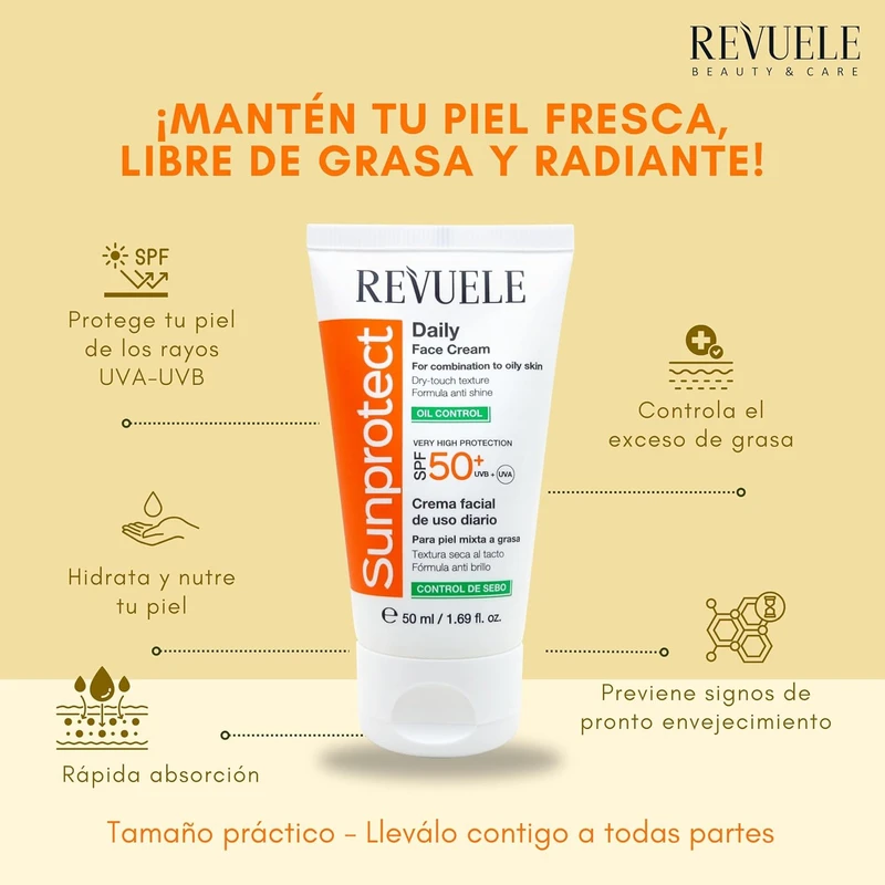Revuele Sunprotect Daily Face Cream SPF50++ (combination to oily skin)