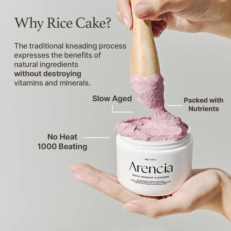 Arencia Rosehip Brightening Rice Mochi Face Cleanser - Image 5