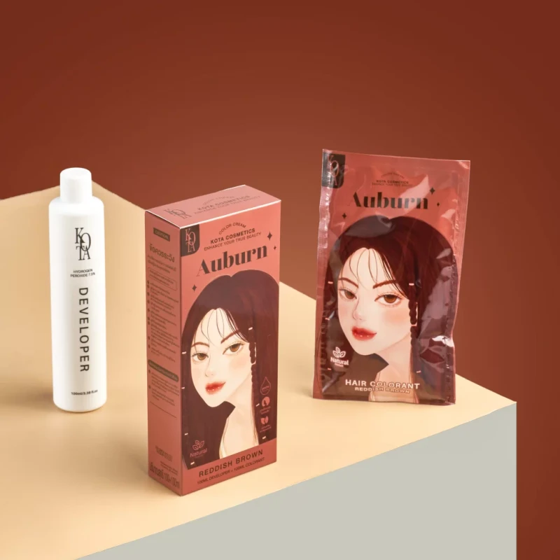 KOTA Hair Color Auburn (Reddish Brown) - Image 3