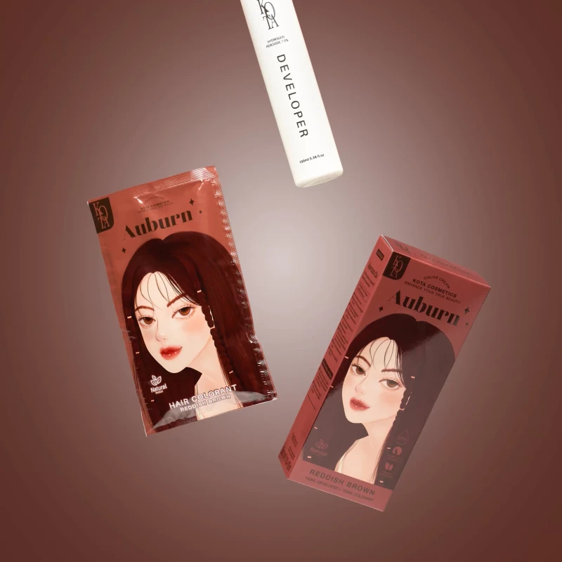 KOTA Hair Color Auburn (Reddish Brown) - Image 5